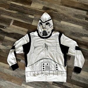 Star Wars Stormtrooper Zip-Up Costume Hoodie XXL